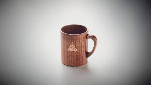 Découvrez le mug écoresponsable personnalisé en chêne qui vous démarquera