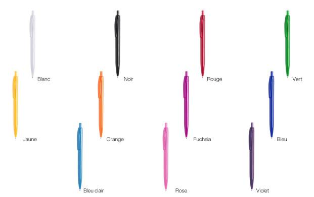 A chaque envie sa couleur. N'hésitez pas et optez pour le stylo coloré personnalisé COPYTOP