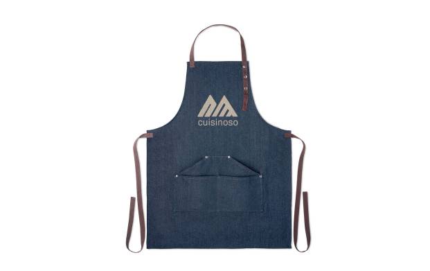 Le tablier en denim personnalisable, un goodies apprécié de tous