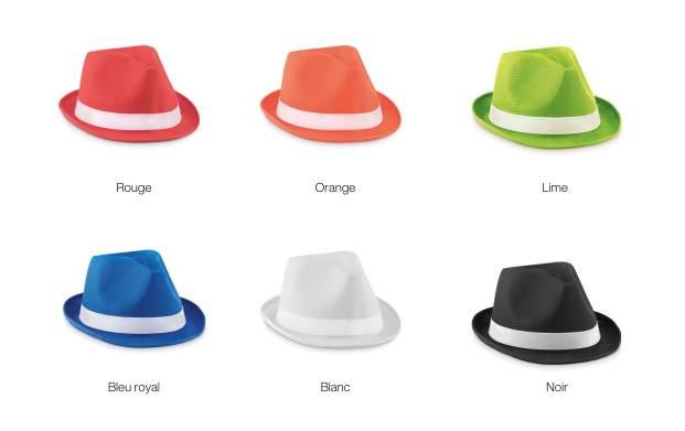 Optez pour un accessoire original à personnaliser à votre marque avec notre chapeau couleur