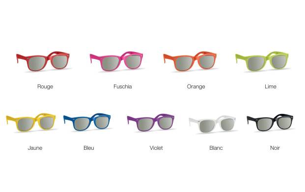 Des couleurs vives pour l'été avec nos lunettes couleur à personnaliser