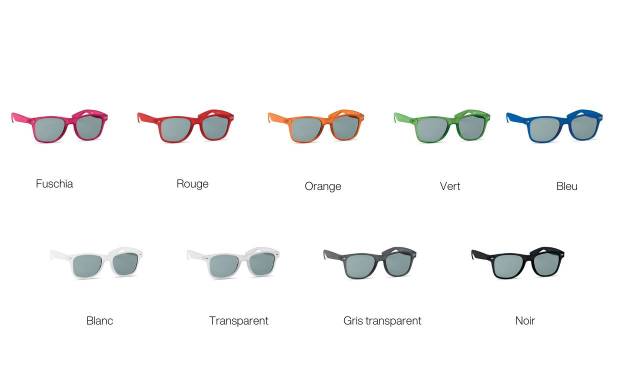 Offrez à vos équipes ou clients des lunettes de soleil écoresponsables personnalisés à vos couleurs