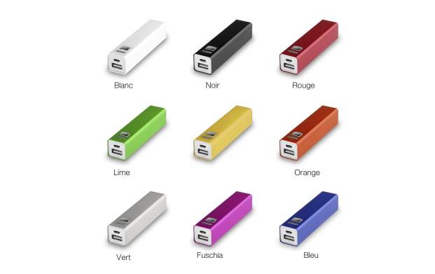 Personnalisez nos batteries compactes avec votre logo pour offrir un goodies original